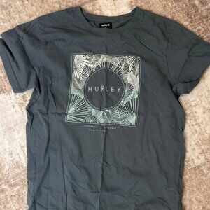 NWOT Hurley Seaweed Green S/S Cotton T-shirt w/ Logo Graphic on Front, XL